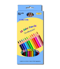 Color Pencils Pre-Sharpened 12 pk, Assorted – 72 Pack, Colors & Coloring, Journal School Supplies, Ideal for Bulk Buyers