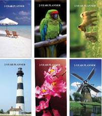 2024-2025,  2 Year Planner, 3.5'' x 6.25'', Asst. Designs , Case Pack of 120 , Ideal for Bulk Buyers