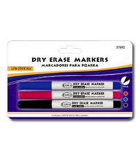 Dry Erase Markers Fine Tip 3 pk, Assorted – Pack of 36, Journal School Supplies, Case Pack of 36, Ideal for Bulk Buyers