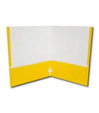 Paper Folders No Holes Yellow – Pack of 100 | Journal Office Supplies, Ideal for Bulk Buyers