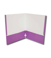 Paper Folders No Holes Purple – Pack of 100 | Journal Office Supplies, Ideal for Bulk Buyers