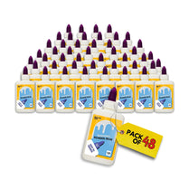 Washable School Glue, 1.25 Oz , Case Pack of 72, Ideal for Bulk Buyers