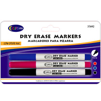 Dry Erase Markers Fine Tip 3 pk, Assorted – Pack of 36, Journal School Supplies, Case Pack of 36, Ideal for Bulk Buyers