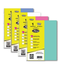 1 Subject Notebook – 80 Sheets, Wide Ruled, Poly Cover with Dividers & Pockets, Case Pack of 36