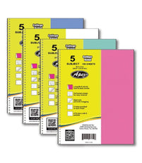 5-Subject College Ruled Notebook – 150 Sheets, Sturdy Poly Cover, Pack of 24