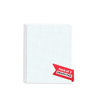 Graph Paper Pad Multisize pack of 3, ( 8.5