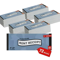 Rent Receipt Book, Carbonless, 3