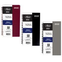 2022 Spiral Weekly Planner, 3" x 6" , Available in Case Pack of 48 , Ideal for Bulk Buyers, Wholesalers and Retailers