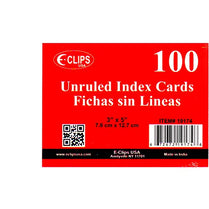 Index cards, 3