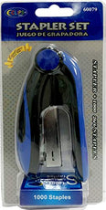 Stapler + 1000 Staples, Asst. Colors, Case Pack of 24, Ideal for Bulk Buyers