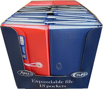 Expanding File, Check Size, 13 Pockets, Assorted Colors, Case Pack of 48, Ideal for Bulk Buyers
