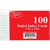 Index cards, 3