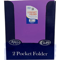 AUKSales 2 Pocket Poly Folder, with Holes, Purple, Case Pack of 48, Ideal for Bulk Buyers