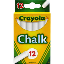 Crayola, White Chalk, 12 Pieces, Case Pack of 36 , Ideal for Bulk Buyers