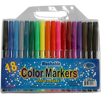 AUKSales Water Color Markers 18 Ct, Case Pack of 48, Ideal for Bulk Buyers
