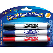 Whiteboard Markers, 3 Pk, Case Pack of 48, Ideal for Bulk Buyers