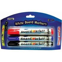 Whiteboard Markers, Fine Tip, 3 pk, Case Pack of 24, Ideal for Bulk Buyers