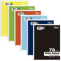 Apex 1-Subject Notebooks, 10-1/2
