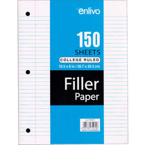 Premium filler paper 150 Ct. college ruled. Made in Indonesia, Case Pack of 36,  Ideal for Bulk Buyers