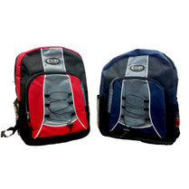 Backpack, Deluxe, 2 Color Assorted, Case Pack of 24, Ideal for Bulk Buyers
