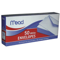 Mead Envelopes, 10, White, 50ct, Case Pack of 24, Ideal for Bulk Buyers